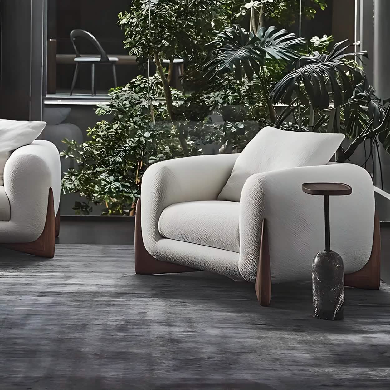 فخم كرسي خشب طبيعي مريح - Baytuk