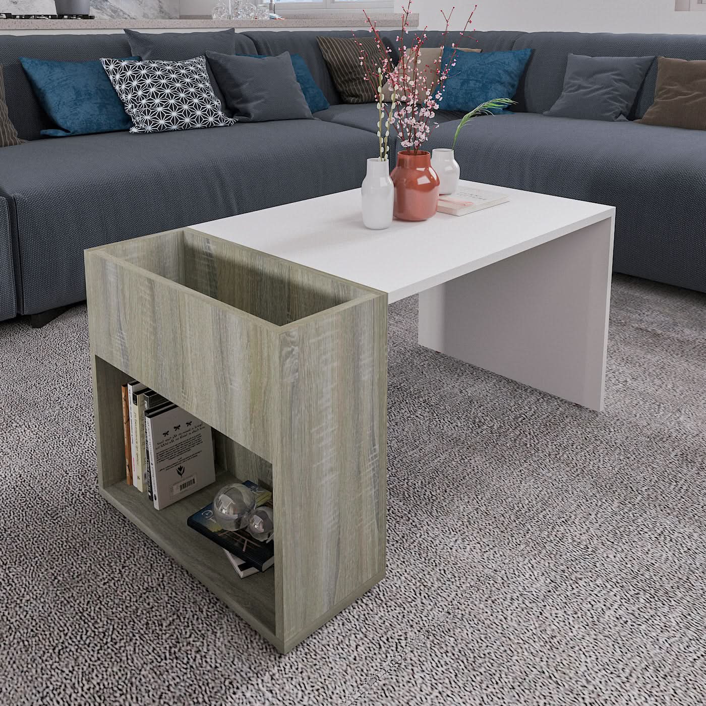 طاولة قهوة خشبية شيك