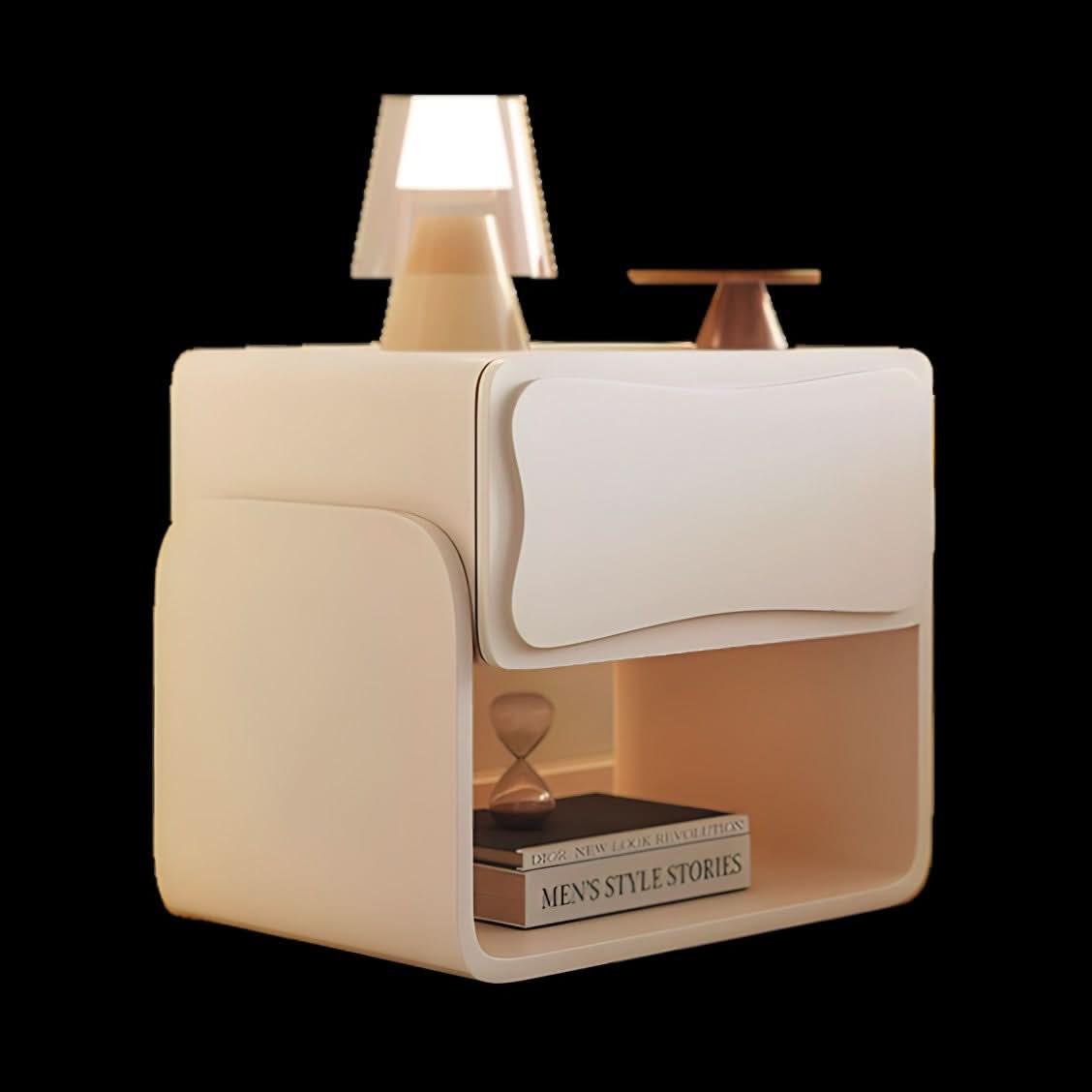 كمودينه خشبي بدرج بتصميم مميز