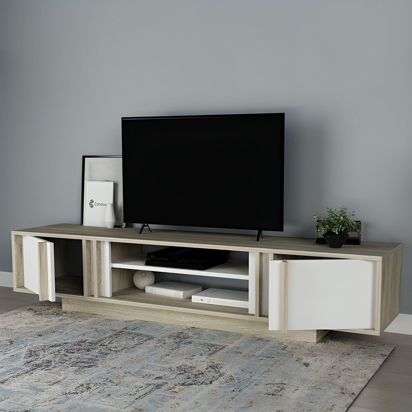 طاولة تلفاز بتصميم عصري