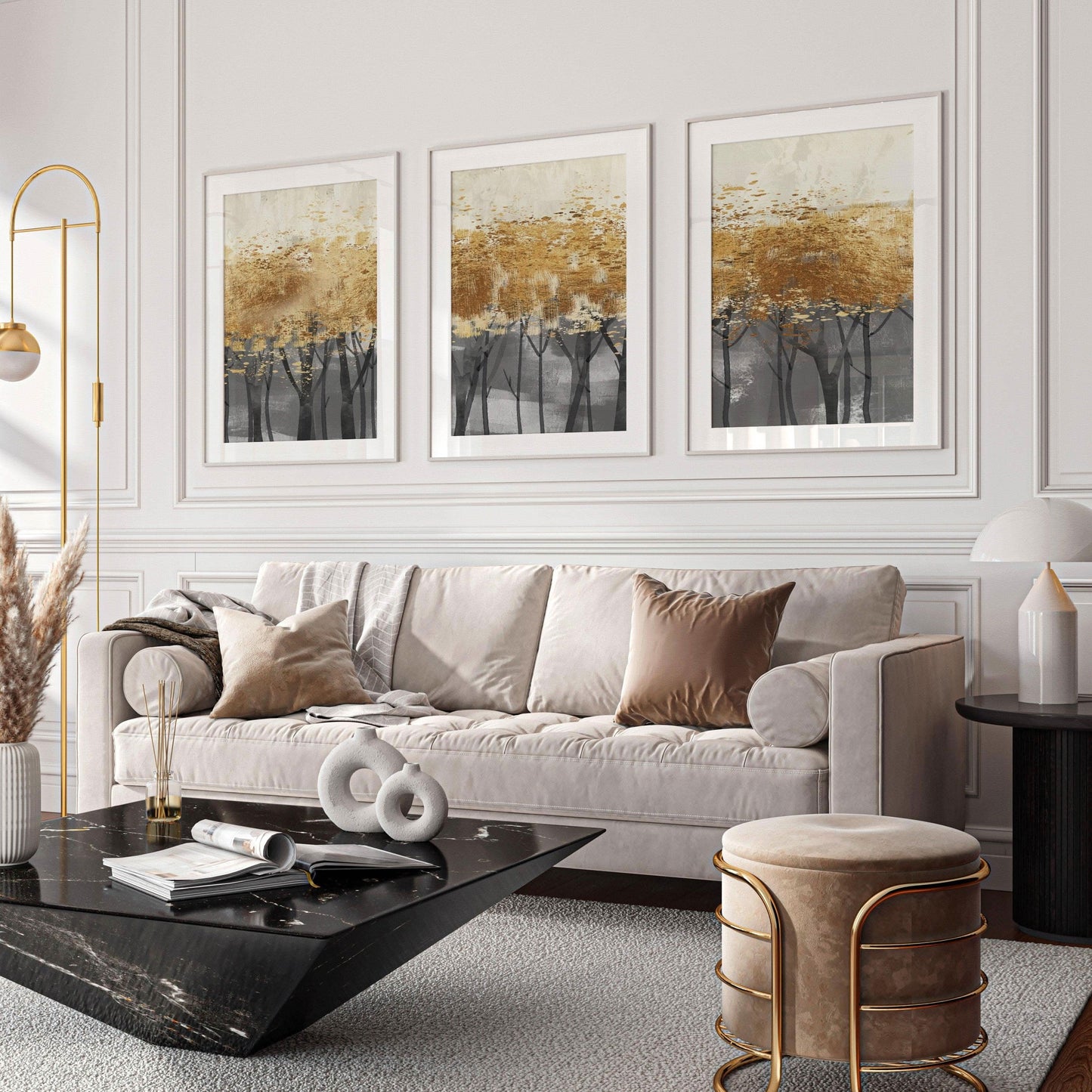 طقم لوحات متعدد الألوان 120*60 سم