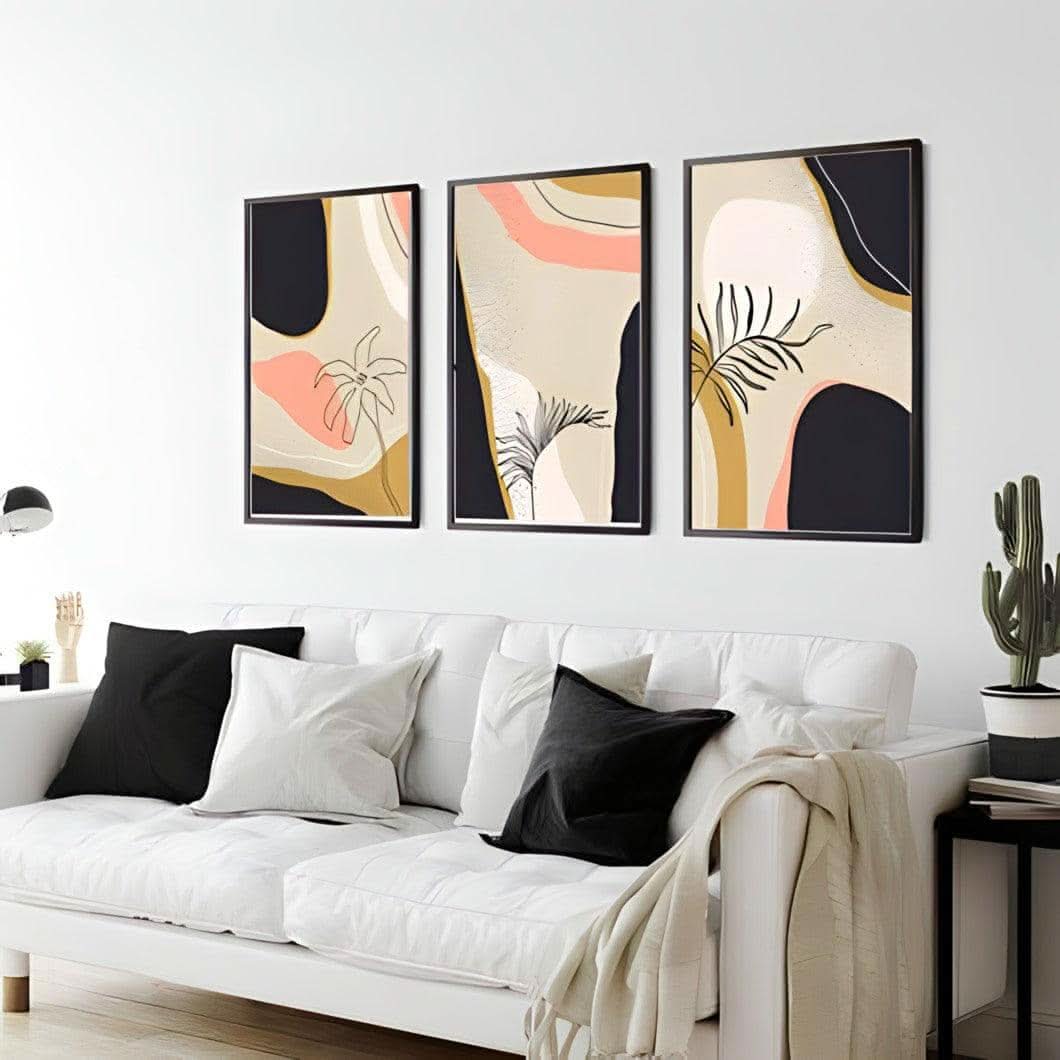 طقم لوحات متعددة الألوان معلقة 120*60 سم