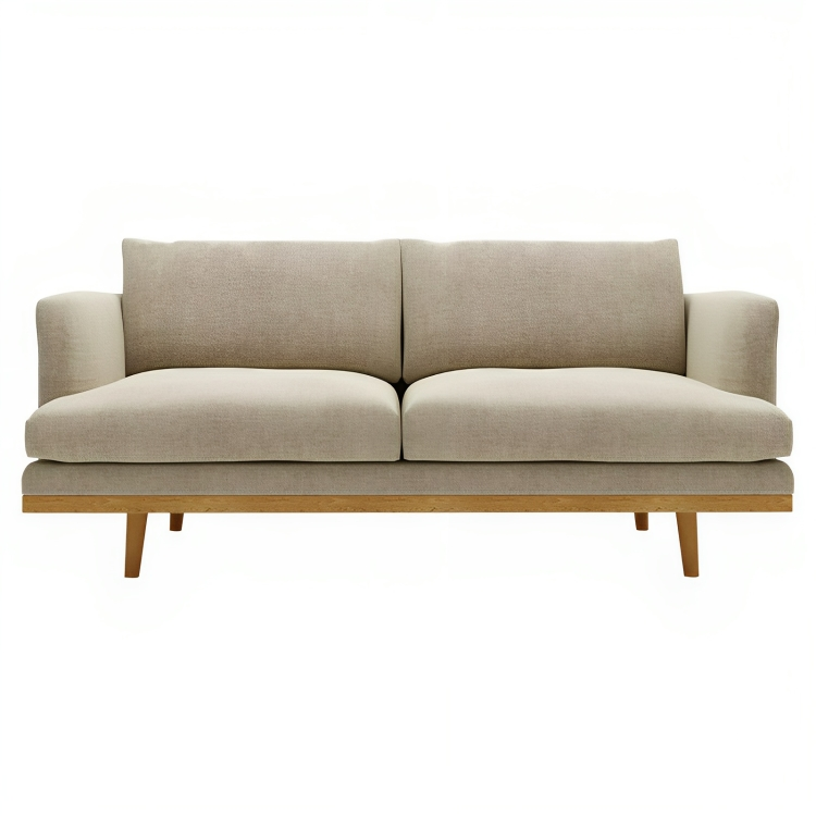 كنبة من هيكل خشب بوهيمي