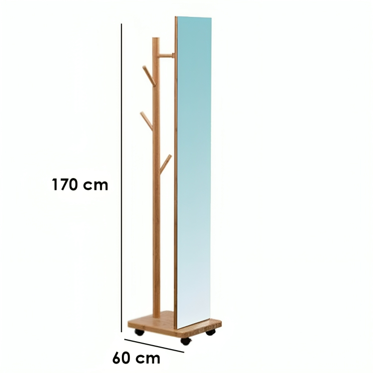 مرايا مع علاقة ملابس مع خطافات