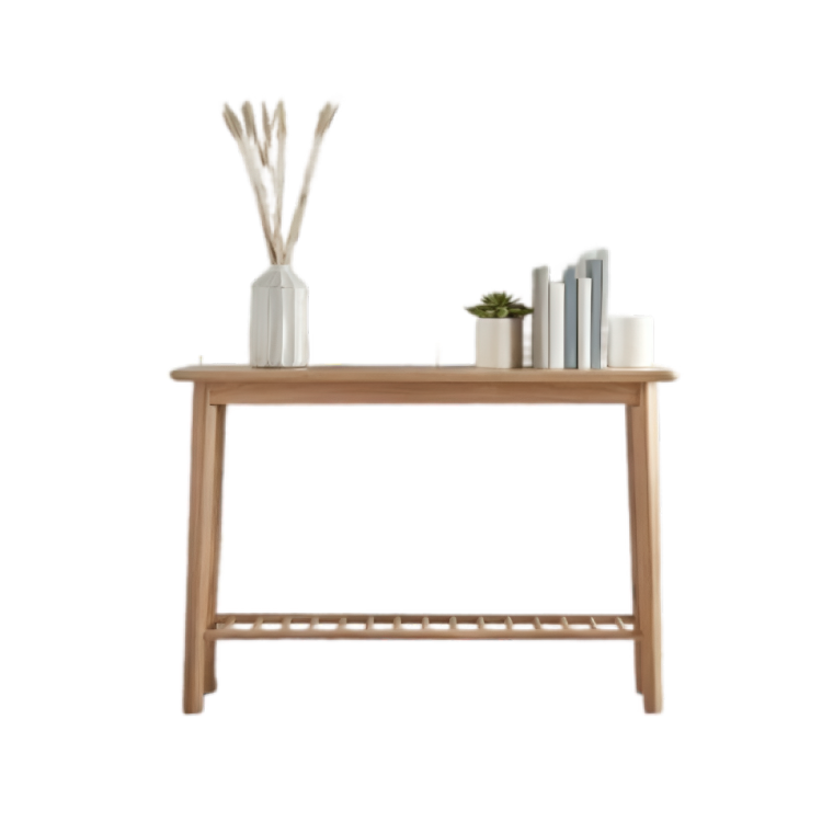 كونسول خشبي بتصميم بسيط