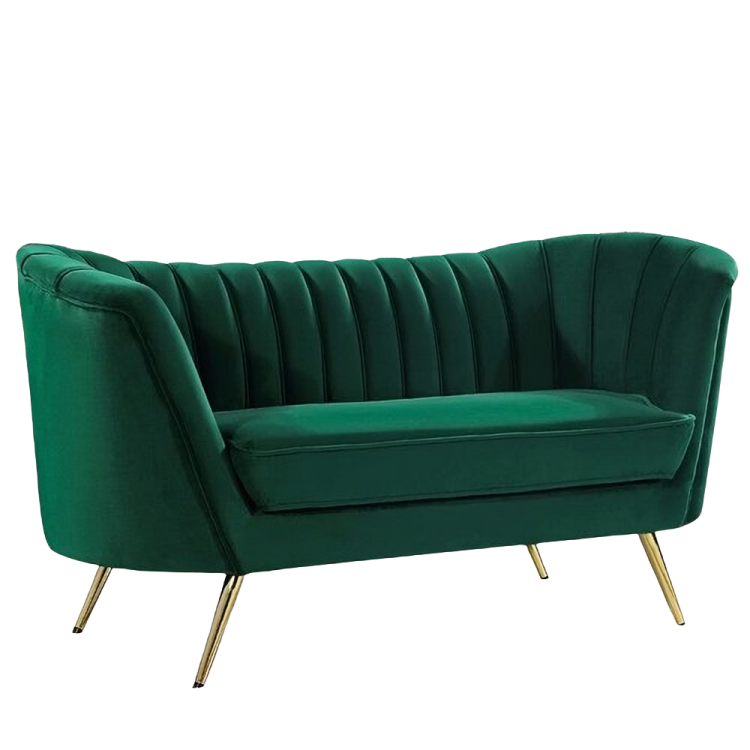 كنبة أنيقة بأرجل معدن