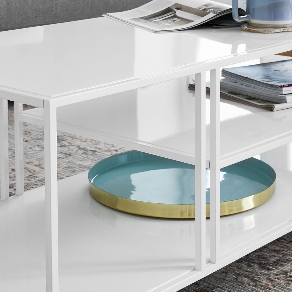 طاولة قهوة مستطيلة متعددة الألوان