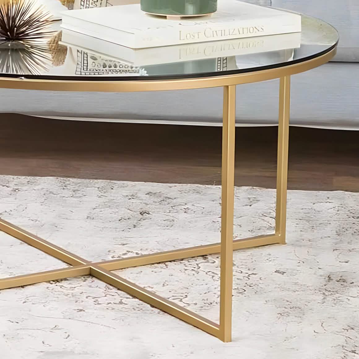 طاولة قهوة زجاج