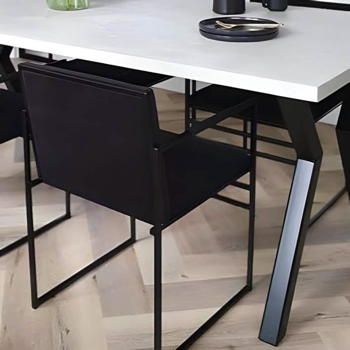 سفرة معدن و ام دي اف مع 4 كراسي