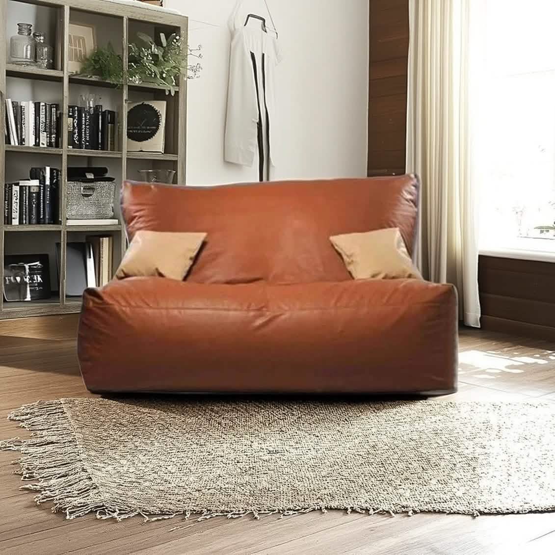 بين باج جلد ، 90*80*135 سم - بني