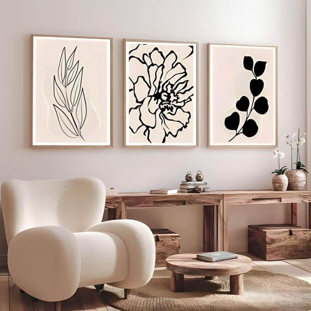 طقم لوحات3 قطع معلقة 120*60 سم