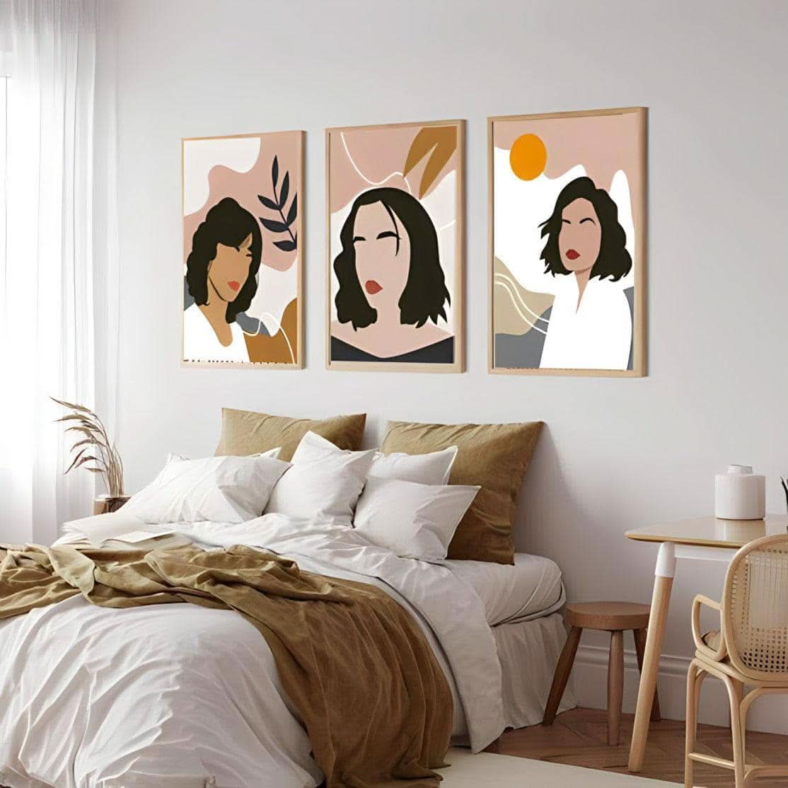 طقم لوحات حائط 3 قطع 120*60 سم