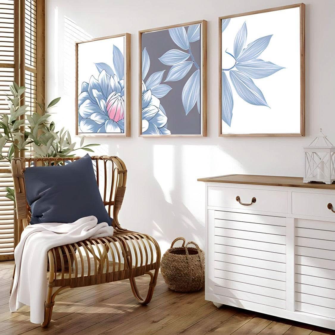 طقم لوحات حائط من 3 قطع 120*60 سم