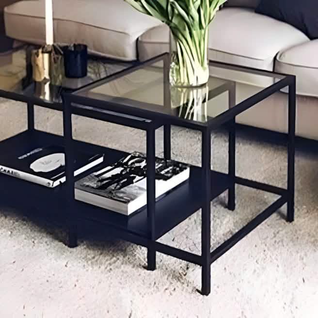 طاولة قهوة زجاج