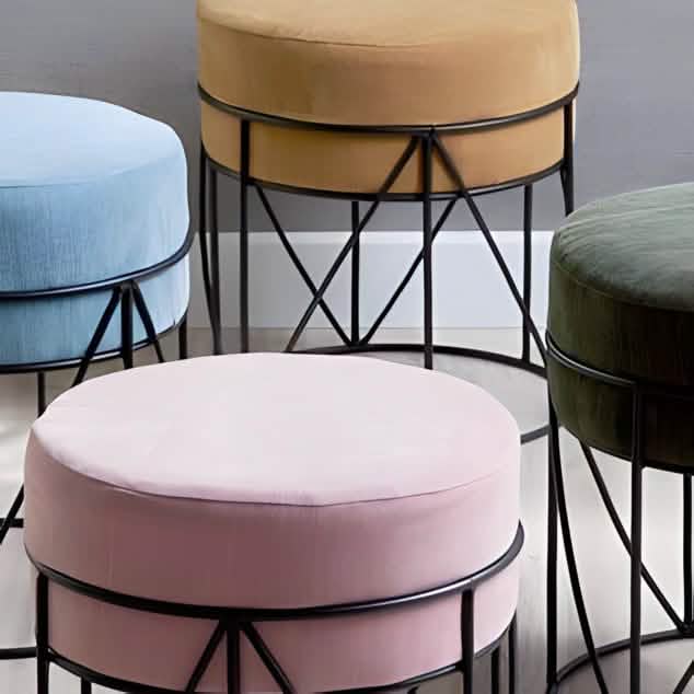 كرسي معدن و قماش