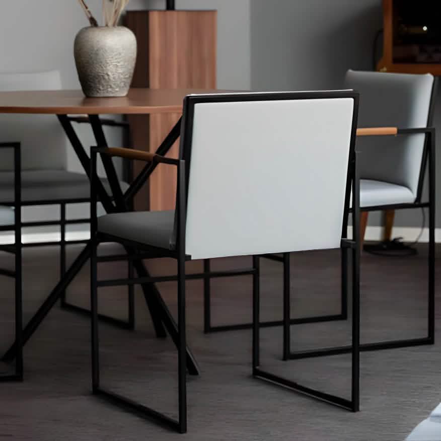 سفرة معدن و ام دي اف مع 4 كراسي