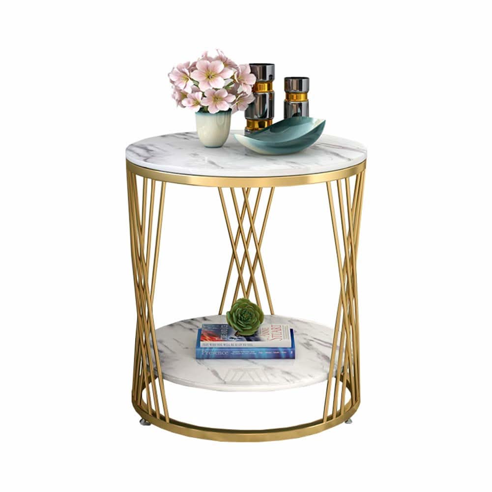 طاولة جانبية مزودة برف