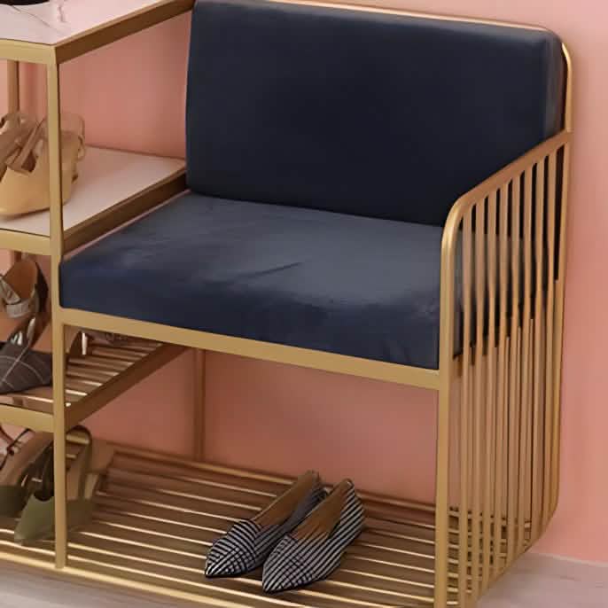 بانكيت معدن مع خزانة احذية