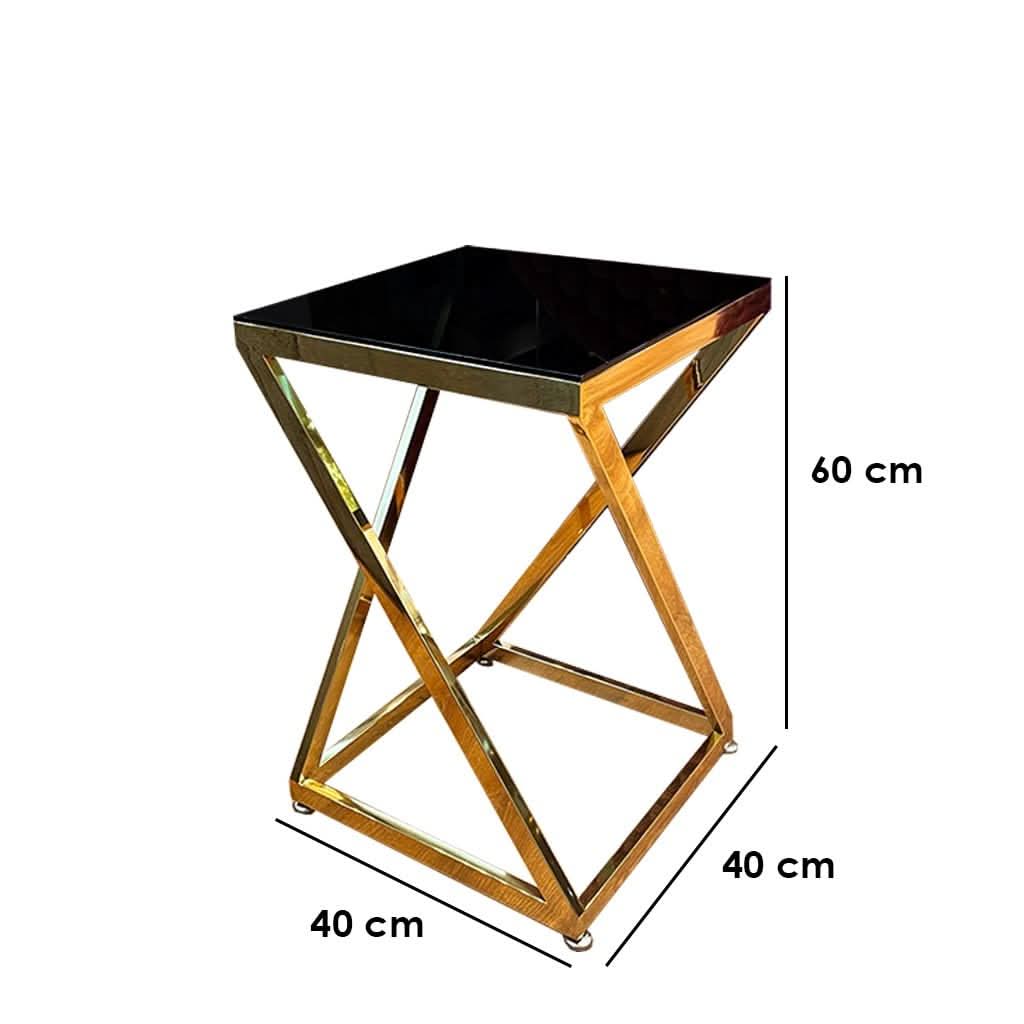 طاولةجانبية بسطح مربع