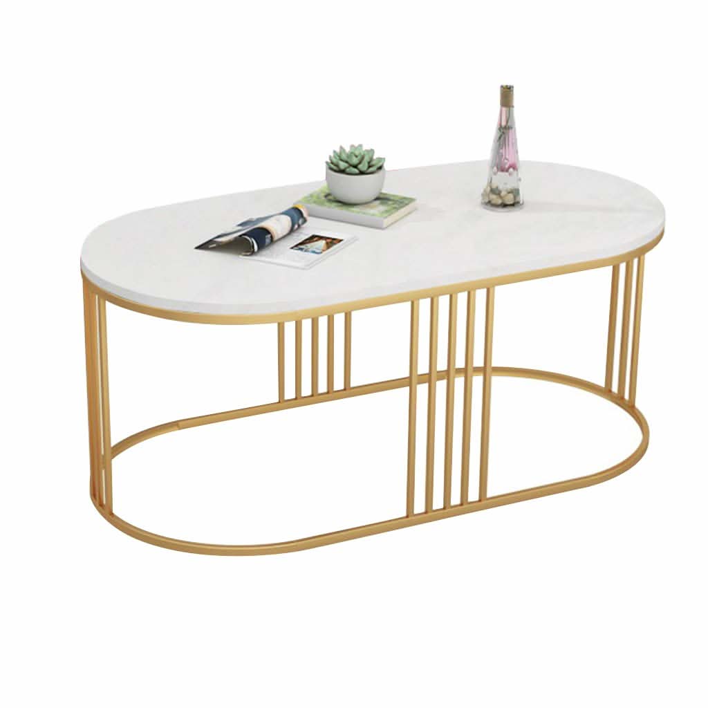 طاولة قهوة بيضاوية مودرن