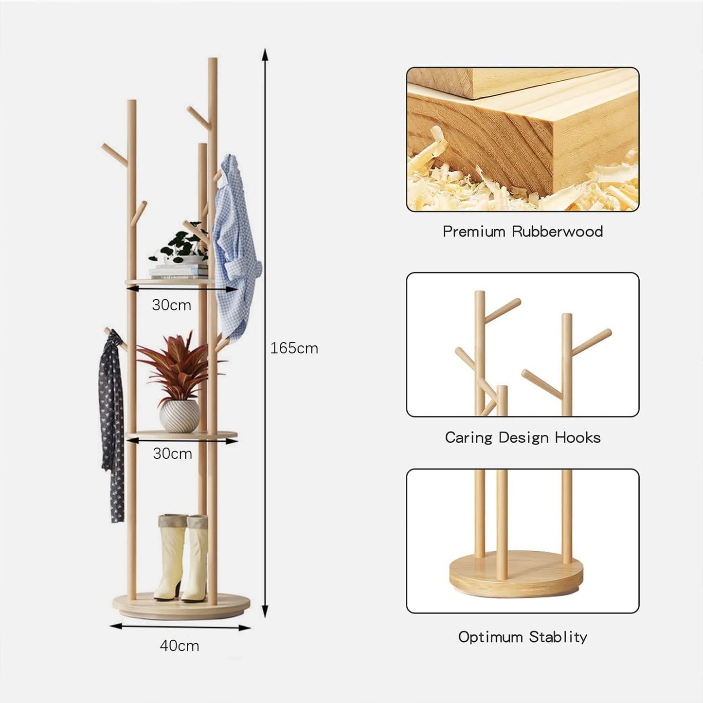 علاقة ملابس خشبي مميزة