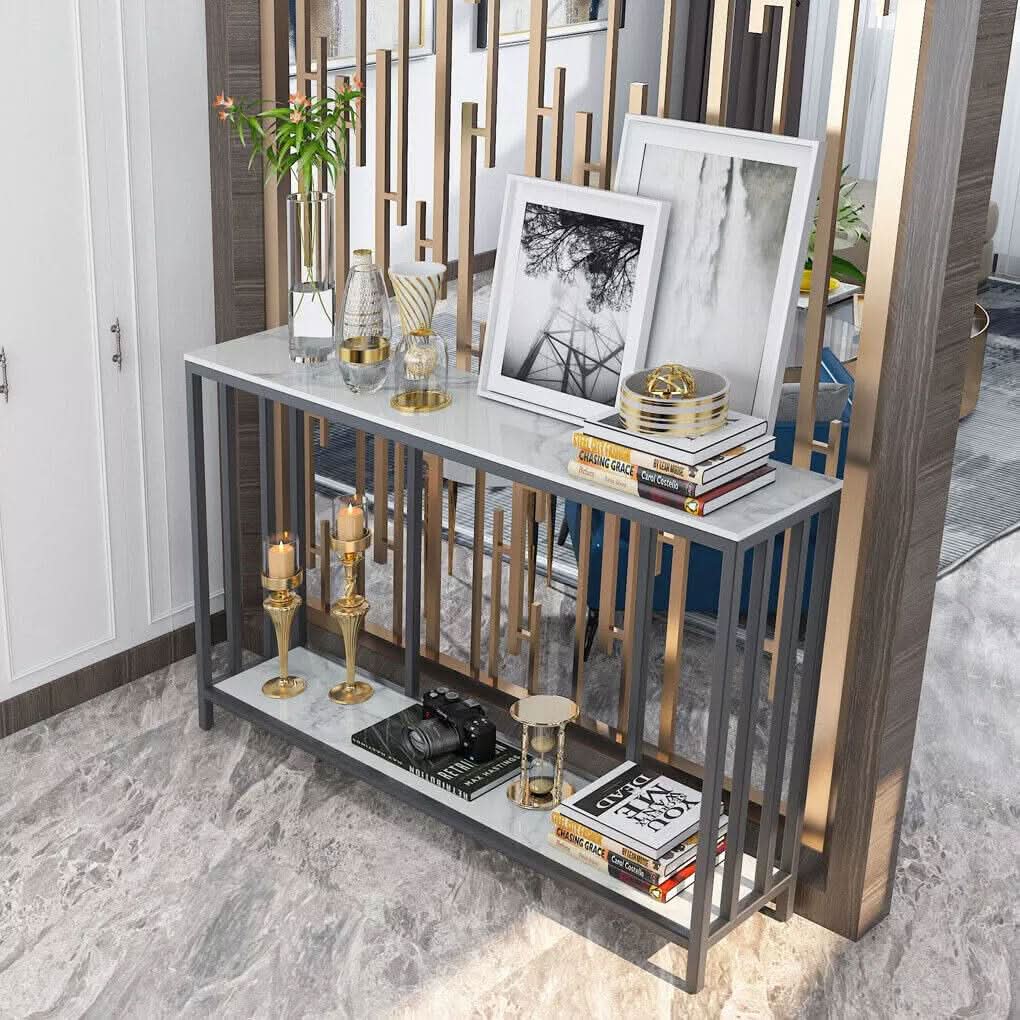 كونسول بسطح خشبي