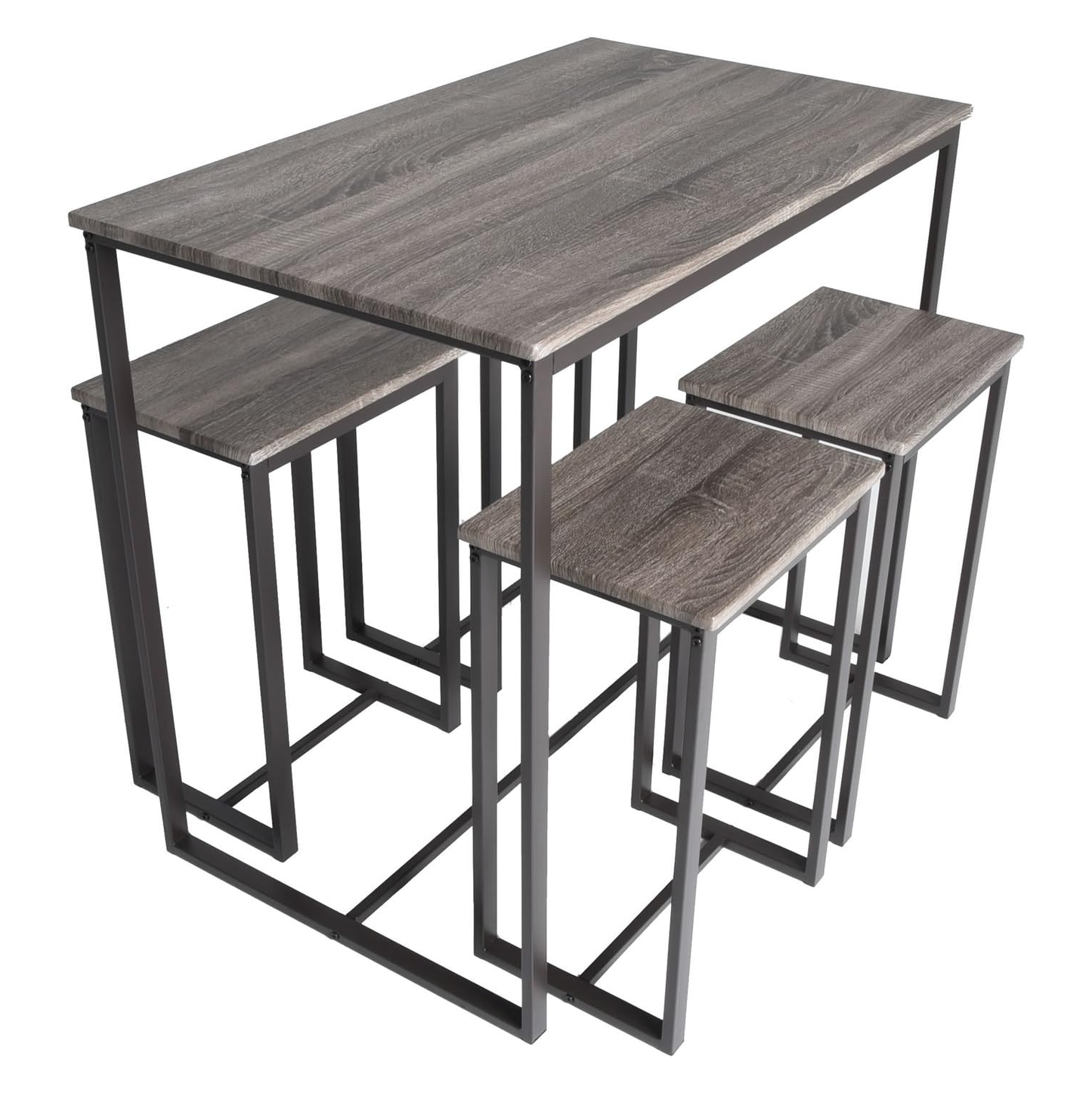 سفرة معدن و ام دي اف مع 4 كراسي