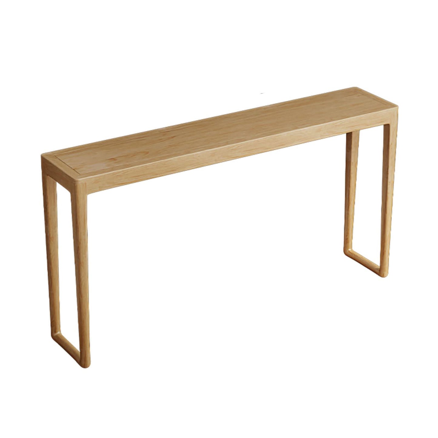 كونسول خشبي بسيط مع برواز