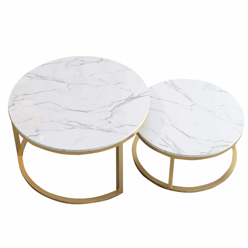 طاولة قهوة دائرية متداخلة