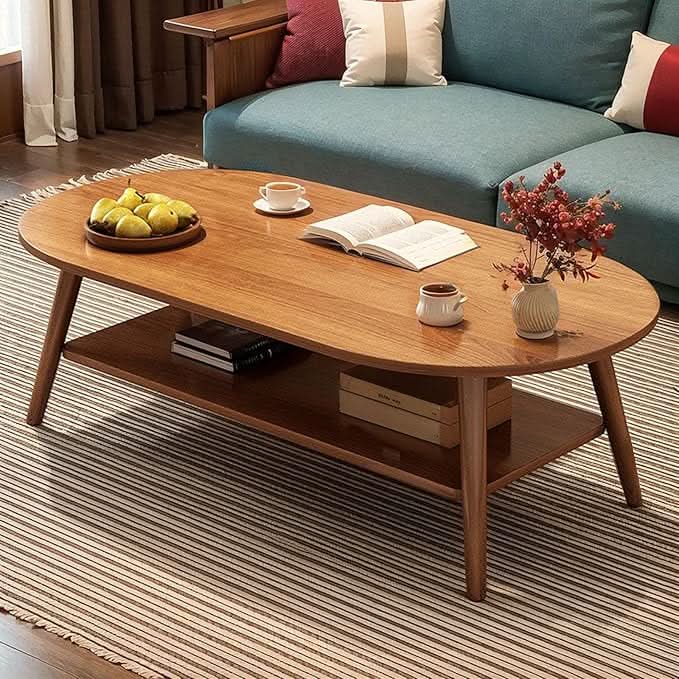 طاولة قهوة مع مساحة تخزين مفتوحة