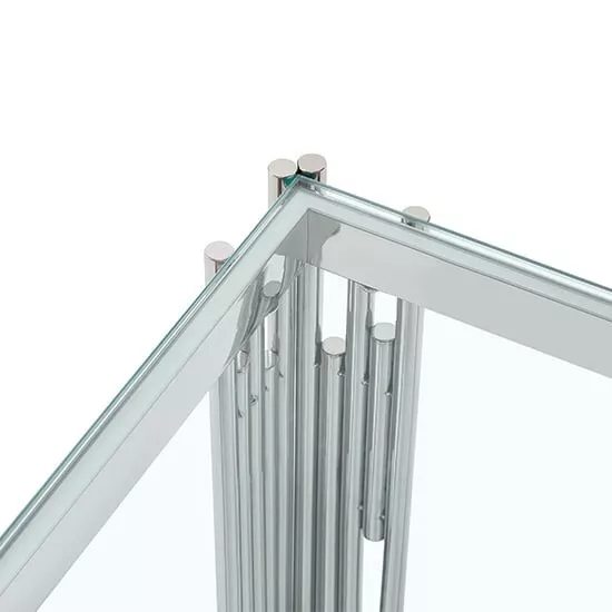 طاولة قهوة مستطيلة بسطح زجاجي