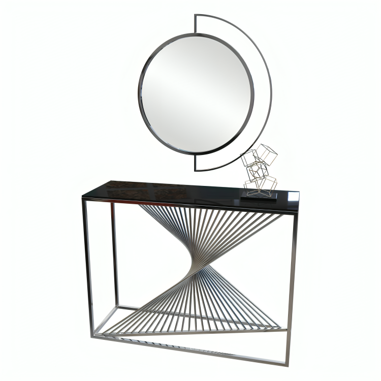 كونسول مزود بمرايا و قاعدة مبتكرة