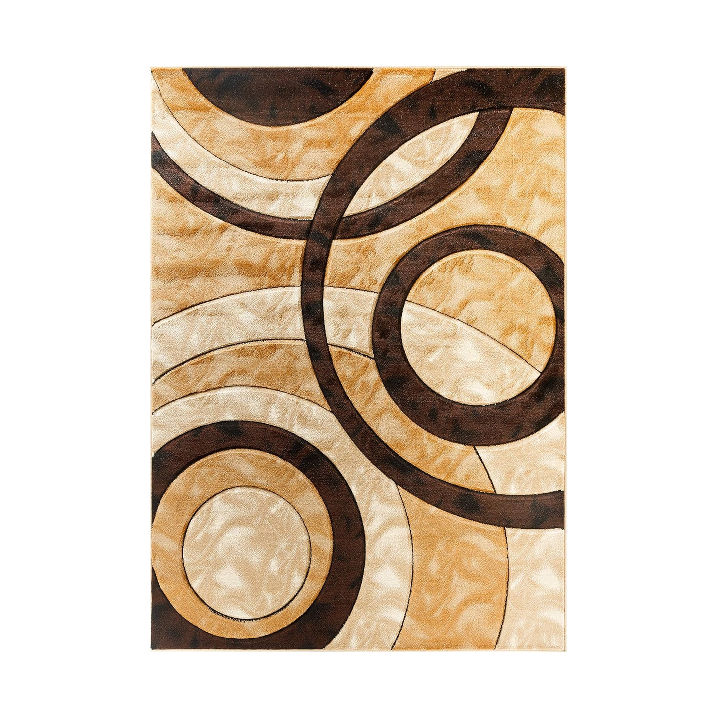 سجادة أرضية بني و بيج