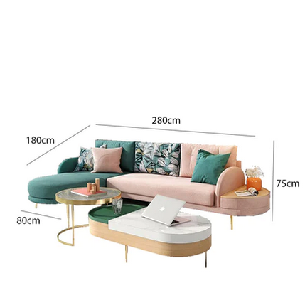 كنب زاوية بتصميم