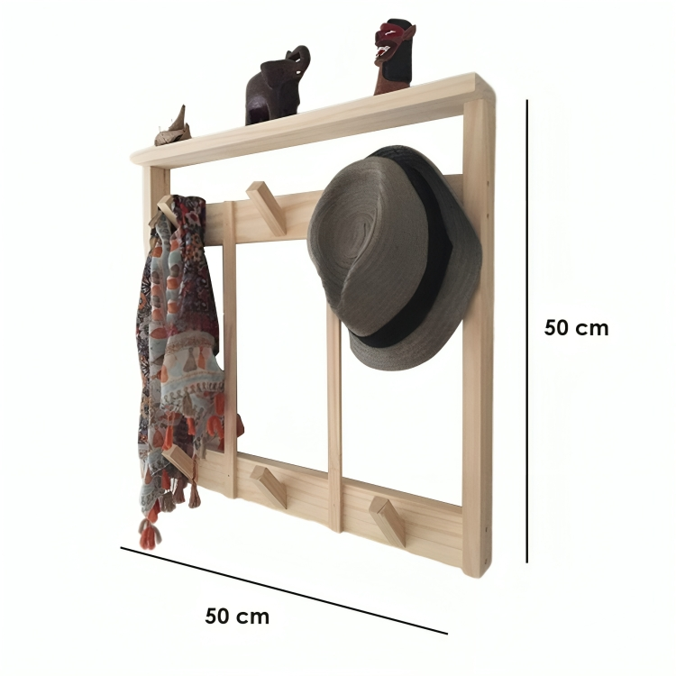 علاقة ملابس بخطافات خشبي