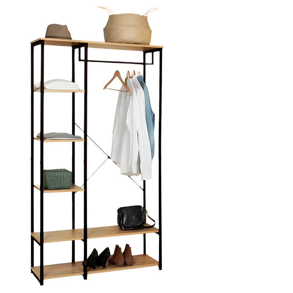 علاقه ملابس معدن أسود