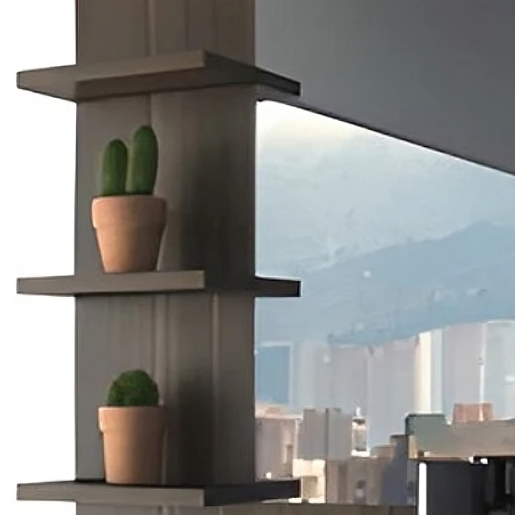 مرايا مزودة بأربع أرفف بتصميم شيك