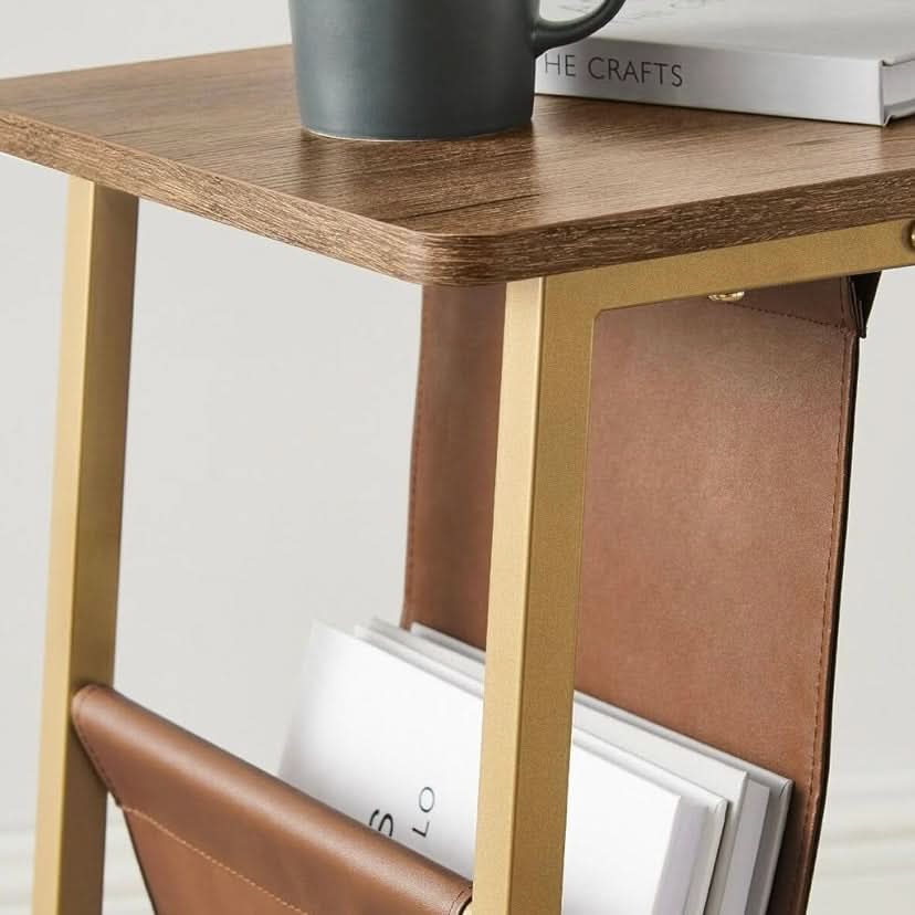 طاولة جانبية برف جانبي للتخزين