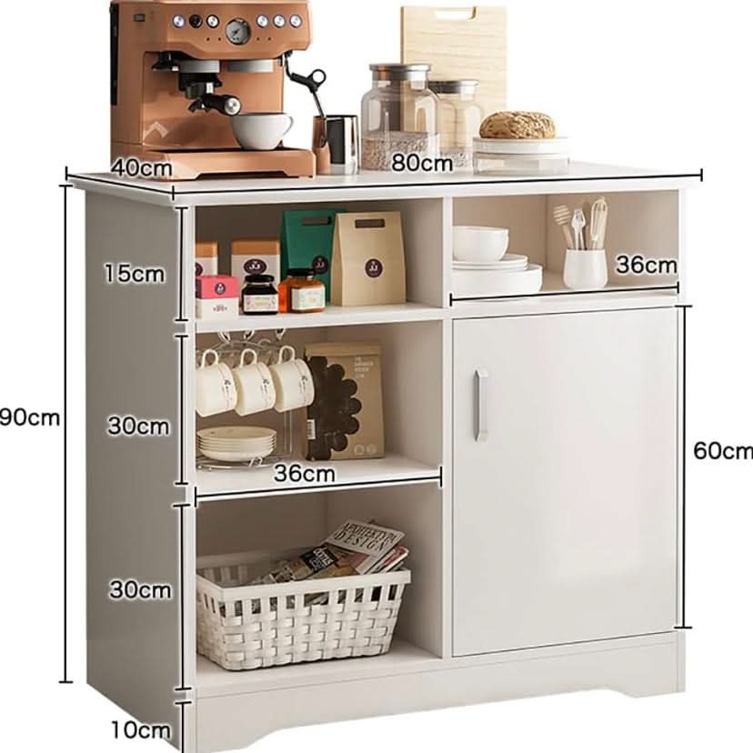 كوفي كورنر أبيض بخزانة