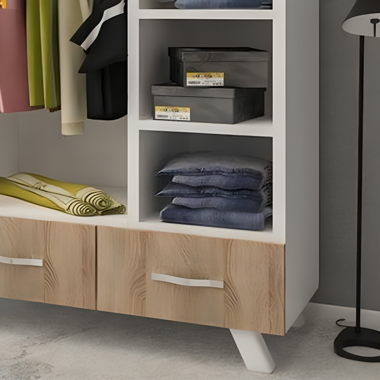 دولاب بأدرج مع أرفف متعددة