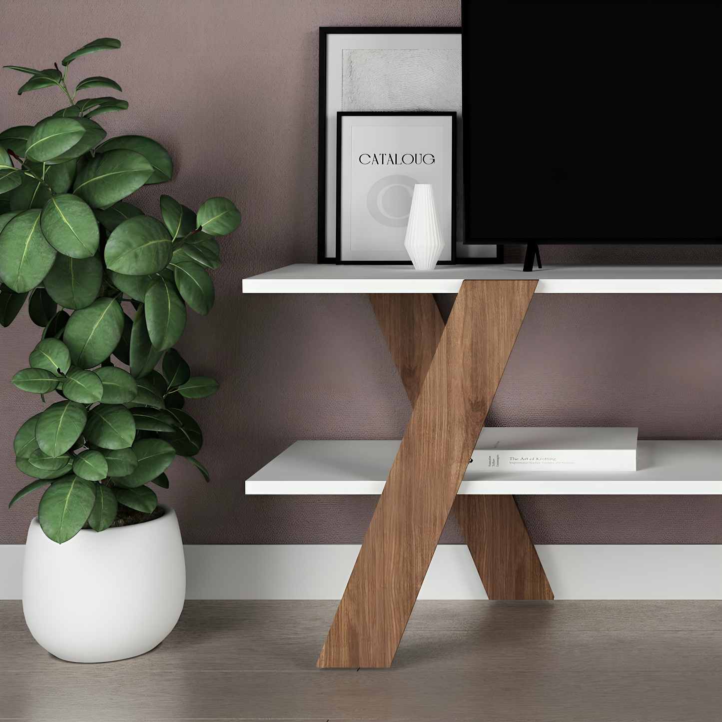 طاولة تلفاز بتصميم حديث