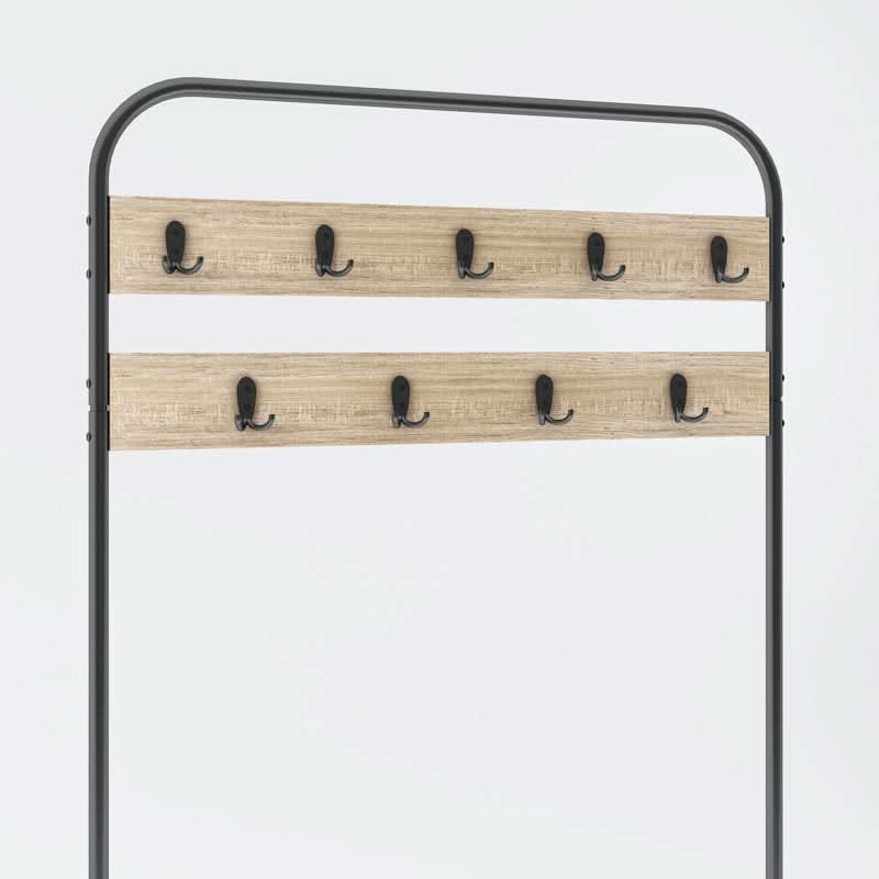 خزانة أحذية مع علاقة ملابس