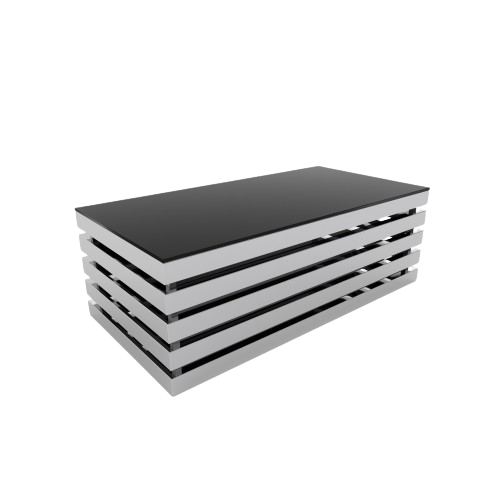 طاولة قهوة بسطح زجاجي