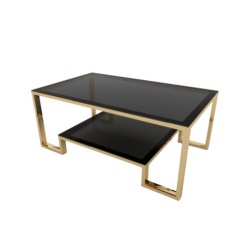 طاولة قهوة مستطيلة معدني