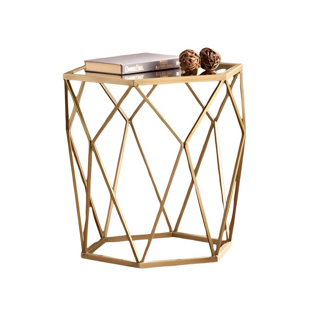 طاولة جانبية زجاج