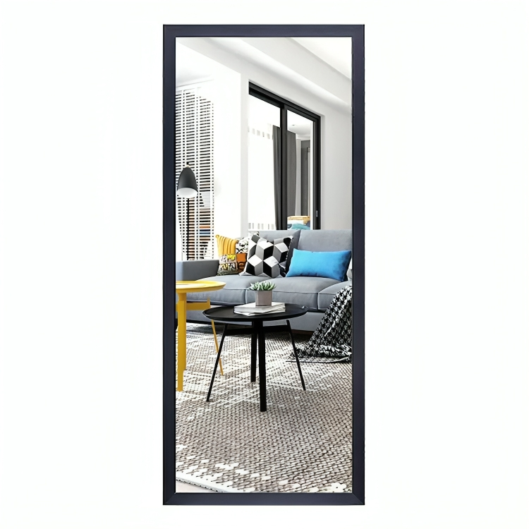 مرايا بتصميم مستطيل بإطار خشبي