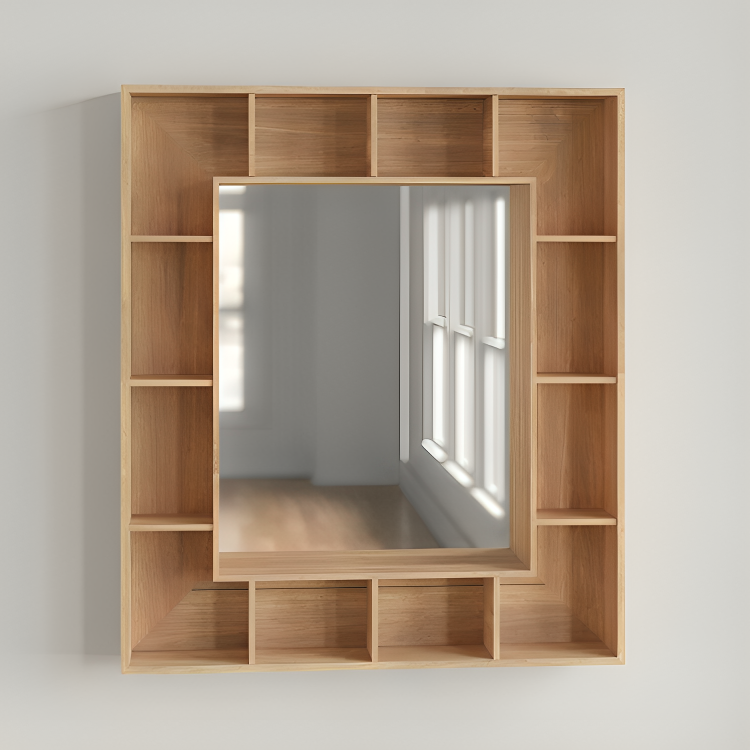 مرايا مربعة مزودة بوحدات تخزين