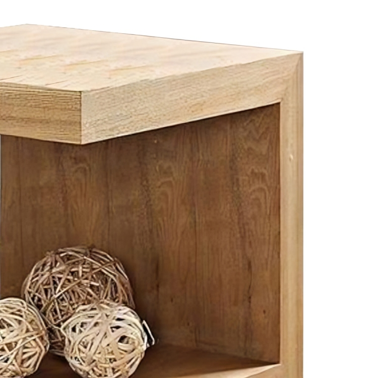 طاولة جانبية مزدوجة الأرفف