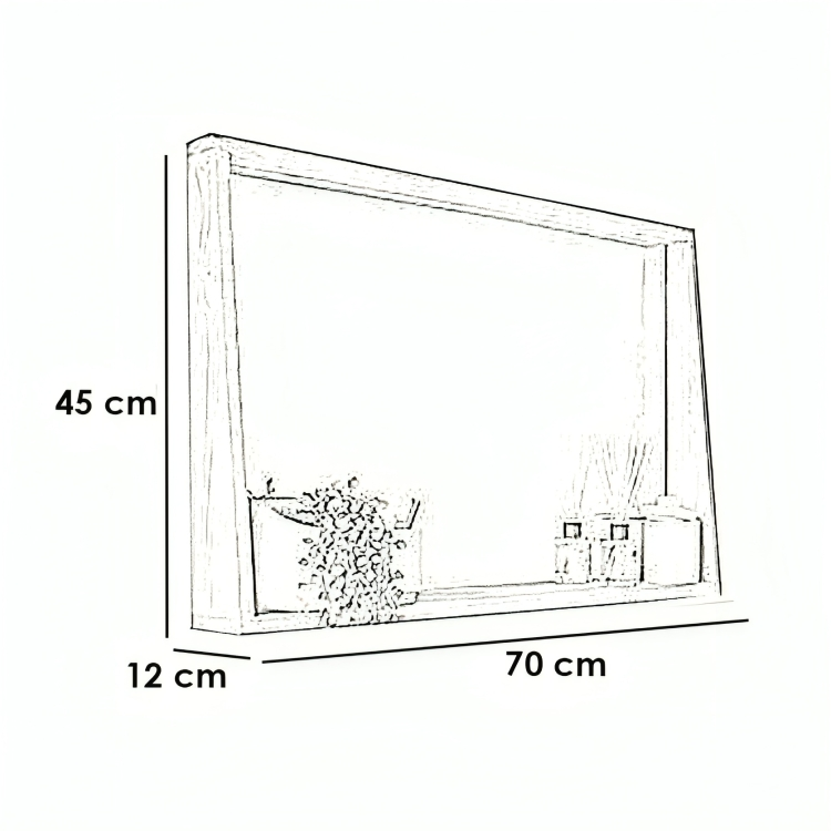 مرايا حمام بتصميم ريفي