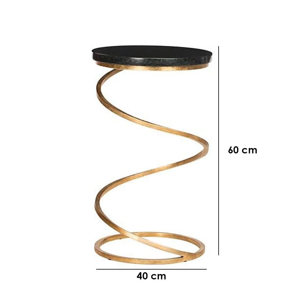 طاولة جانبية مموجة